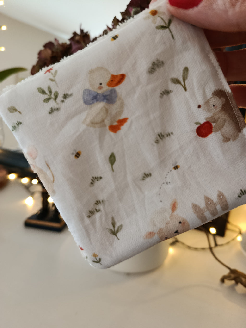 Lingettes bébés avec leur panière